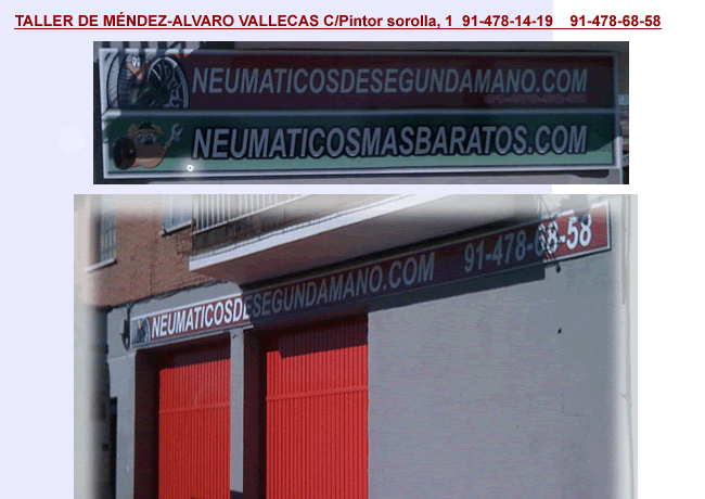 Neumaticos baratos en Mendez-Alvaro Vallecas